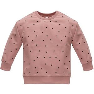 Pinokio Sweatshirt Tres Bien, écru, gestippeld, meisjes 62-122 (62), Pink Tres Bien, 62 cm