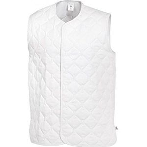 BP 1683 665 unisex gewatteerd vest van duurzaam gemengd weefsel wit, maat 2XLn