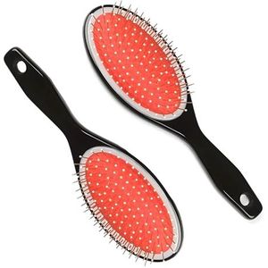 PARENCE. - Set van 2 ontwarrende haarborstels - Pneumatische borstels met beschermde metalen noppen - 21 cm