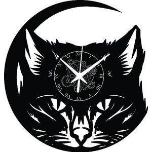 Instant Karma Clocks ➤ Kat ➤ Wandklok van vinyl kat huisdieren