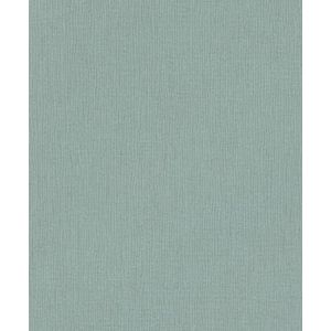 Rasch 484595 effen kleur licht turquoise blauw met textielstructuur 10,05 m x 0,53 m (L x B) vliesbehang