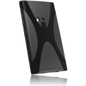 Mumbi X-TPU hoes compatibel met Nokia Lumia 920 mobiele telefoon case telefoonhoes, zwart