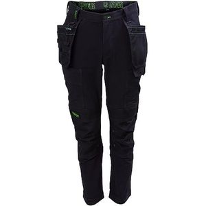 Apache Calgary stretch broek voor heren, slim fit, werk-utility broek, Zwart, 34W / 29L