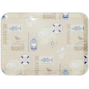 Versa Seaside dienblad van polyethyleen RPET 27 x 2,2 x 38 cm