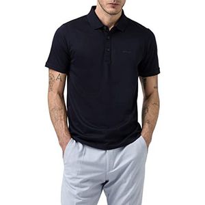 Pierre Cardin Poloshirt voor heren, gemerceriseerd poloshirt, marine, maat 4XL, marineblauw, 4XL