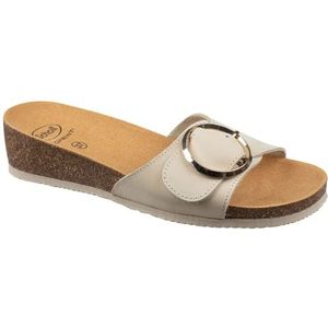 Scholl Amalfi slippers voor dames, beige, 36 EU, Beige, 36 EU