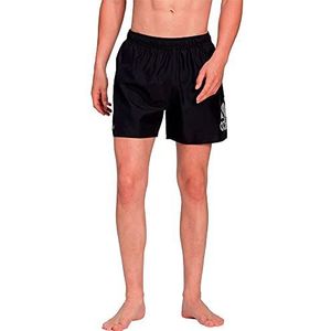 adidas Heren CLX Short Length Swim Shorts, Black/White, XS