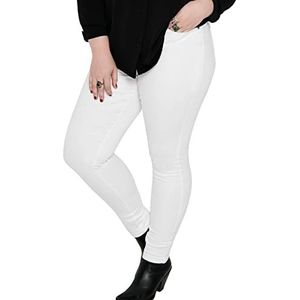 ONLY Carmakoma Caraugusta Hw Skinny White Noos Jeans voor dames, wit, 44W x 32L