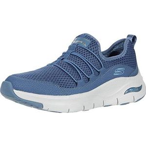 Skechers Arch Fit Lucky Thoughts Sneakers voor dames, Navy Mesh Trim, 35 EU