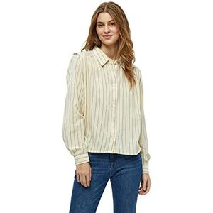 Peppercorn Heddie Shirt | Beige Dames Tops | Lente Shirt Dames | Maat L