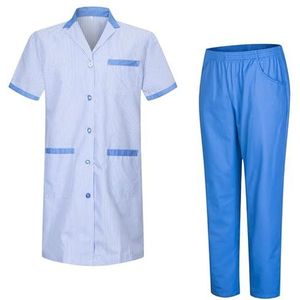 MISEMIYA - sanitaire pyjama's, uniseks, sanitaire uniformen, medische uniformen, 817-8312, L, laboratoriummantel T8162-4 Celets, Bata Laboratorio T8162-4 Celetes, L