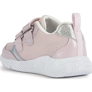 Geox B Sprintye Girl Sneakers voor meisjes, roze zilver., 21 EU