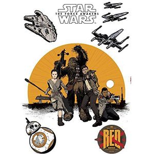 Komar - Star Wars - Deco-sticker RESISTANCE - 50 x 70 cm - Muurtattoo, Muursticker, Muursticker, Muursticker, Rebellen, Rey, Jedi, BB-8, Galaxy - 14025h, Geel/Zwart