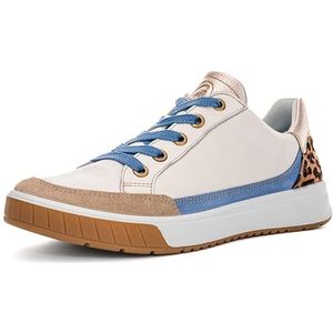 Merk - Model - Sneakers - Color-Blocking - Glad Leer - Platte Hak