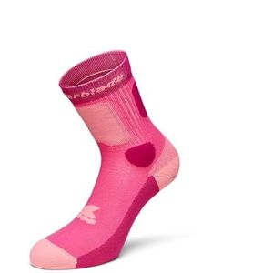 Rollerblade Skate-sokken, inline skate-sokken voor dames, sportsokken voor volwassenen, uniseks, roze