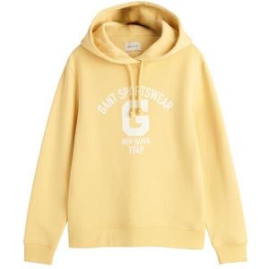 GANT REG Logo Hoodie, Dusty Yellow, XS