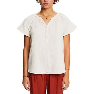 edc by ESPRIT Dames 053CC1F304 blouse, 110/Off White, M, 110, gebroken wit, M