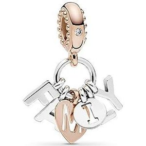 Charm Pandora 787785CZ mujer plata y rose