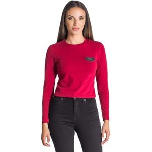 Gianni Kavanagh Dames Burgundy Core Long Sleeve Tee Onderhemd, bordeaux, L
