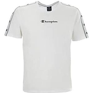 Champion Legacy American Tape Small Logo S/S T-shirt voor heren, Wit, S