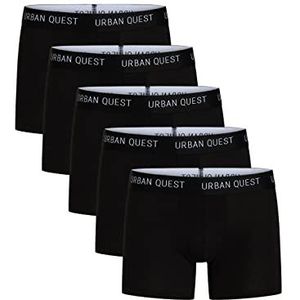 URBAN QUEST Men's 5-pack Men Bamboo Tights Black Underwear, XL