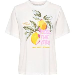 Only - Fruit Top Box Junior Cloud Dancer - Wit - Dames