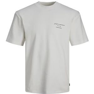 JACK & JONES Jprblasanchez Branding Tee Crew Neck Sn Poloshirt voor heren, wit (snow white), XS