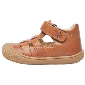 Naturino BEDE halfopen sandaal van leer, Cognac, 25 EU