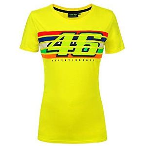 Valentino Rossi Stripes damesshirt, geel, XL
