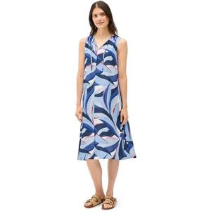 Jerseyjurk - Ronde Hals - Viscose - Gevoerde Zoom - Mouwloos - All-over Patroon