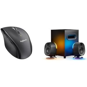 Logitech M705 Marathon Draadloze & SteelSeries Arena 7-2.1-gamingluidsprekers, 2-weg luidsprekerontwerp, Krachtige