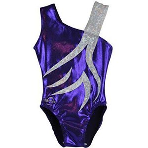 Obersee Gymnastiekpakjes voor meisjes uit één stuk atletische activewear dansoutfit voor meisjes en damesmaten - spin paars | CXXS kind (2-3 jaar) | O3GL049CXXS