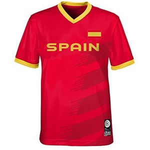 FIFA Unisex Officieel 2023 Dames Voetbal World Cup Volwassen Team Shirt, Spain T-shirt (1 stuk)