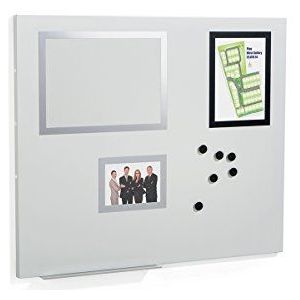 Durable 500210 Duraframe Magneetbord M (magneetbord incl. Infokader en magneten) grijs