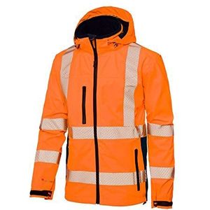Top Swede 6718-20-04 model 6718 Hi Vis weerbestendige jas, oranje, maat S