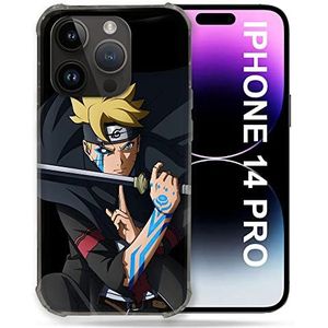 Beschermhoes compatibel met MagSafe voor iPhone 14 Pro (6.1) Manga Boruto Tattoo