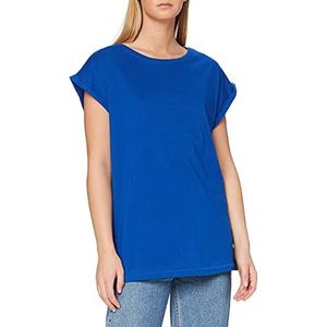 Urban Classics dames T-Shirt Ladies Extended Shoulder Tee, Sporty Blue., 5XL