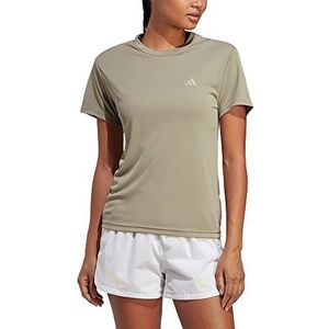 adidas Dames Run It Tee, Silver Pebble, S