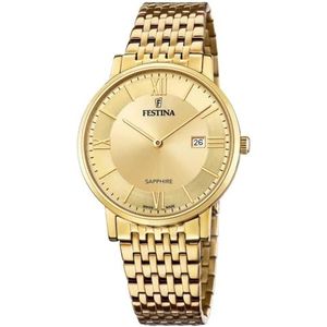 Festina F20020/2 Men's Gold Swiss Made Watch