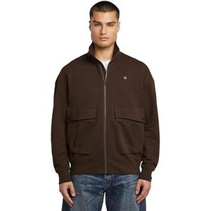 8719965012981 Rovic Full Zip Loose sw, bruin (Deep Brown D27078-e209-a926), S