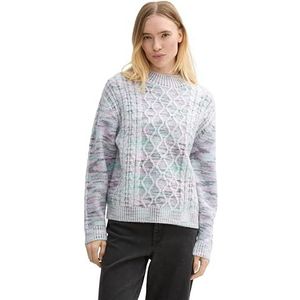 TOM TAILOR Denim Damestrui, 36612 - Space Dye Cable Mix, XXL