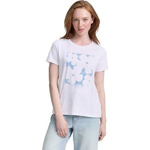 TOM TAILOR Denim T-shirt voor dames, 20000 - wit, XL