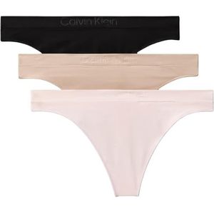 Calvin Klein - Underwear - String - Beige / Crème / Zwart - 3 Pack