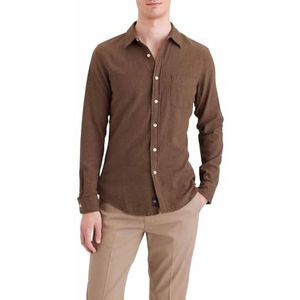 Dockers Origineel herenshirt, Thermax Caramel Café, XXL