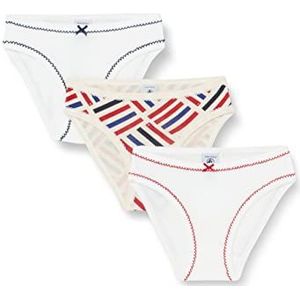 Petit Bateau A05OM00110 Korte slip voor jongens, marshmallow/medieval + marshmallow/rood + avalane/multico, 8 jaar meisjes