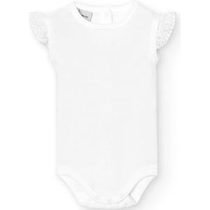 BABIDU Babybody met bandjes en kant, 100% katoen, zachte en ademende hypoallergene stof voor de gevoelige huid, mouwloze babybody voor pasgeborenen, eerste keer dragen