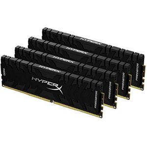 HyperX Predator HX426C15PB3K4/128 Geheugen 128 GB 2666 MHz DDR4 CL15 DIMM XMP Kit (4 x 32 GB) Zwart