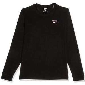 Reebok Identity SMALL Logo LS Tee, zwart/wit/vectorrood, M