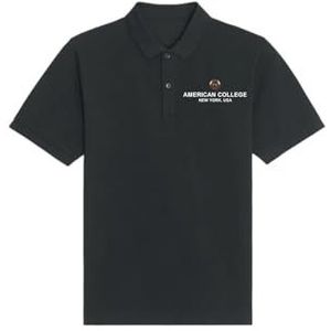 AMERICAN COLLEGE USA Zwart poloshirt 8 jaar casual, Zwart, 8 Jaar