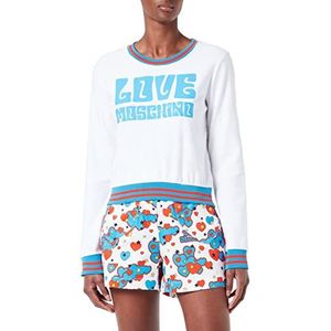 Love Moschino Sweatshirt voor dames, wit (optical white), 42